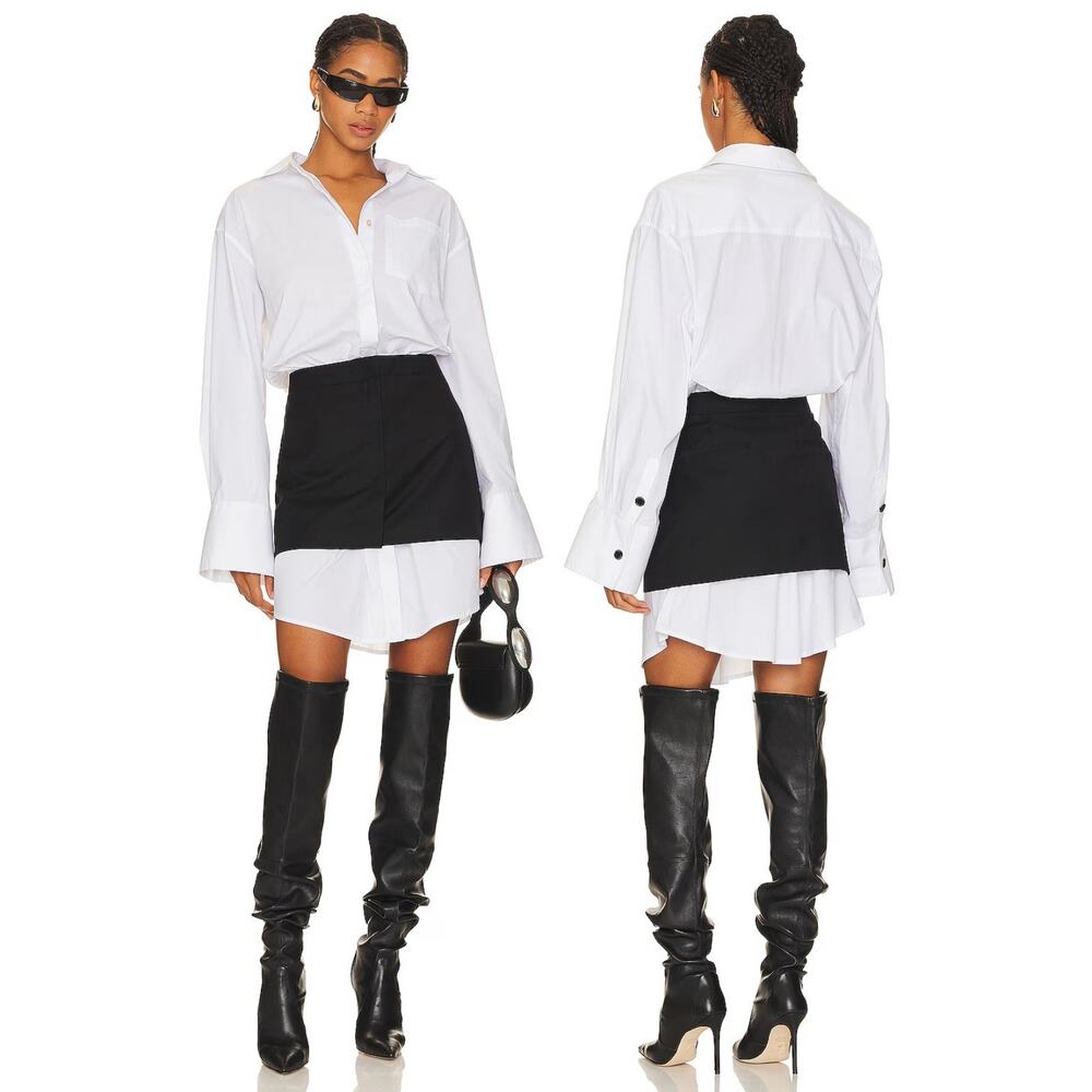 Remain Layered Suiting Skirt Shirt Dress Statement Fall Party Preppy Academia 6